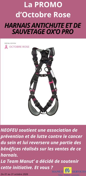 Promo harnais antichute rose OX'O PRO NEOFEU